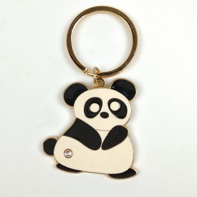 Mua Custom Panda Element Cute Couple Keychain Kim loại phim hoạt hình Keychains cá nhân sản xuất trực tuyến