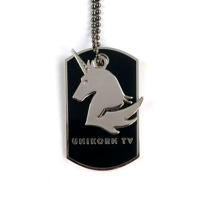 Mua Logo quảng cáo tùy chỉnh khắc thẻ chó / thẻ chó kim loại Unicorn sản xuất trực tuyến