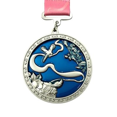 Mua Matt Silver 10K Virtual Run Challenge Finisher Medal / Huân chương được chế tạo đẹp sản xuất trực tuyến