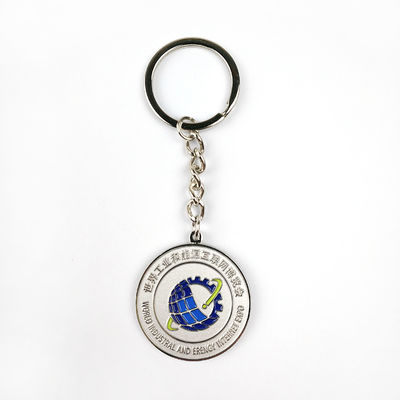 Mua Đèn bạc lấp lánh Sandblasting Promotional Keychain với men mềm sản xuất trực tuyến
