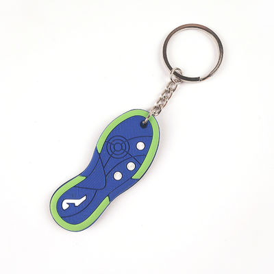 OEM tùy chỉnh 3D PVC cao su Keychain Keychain với 2 mặt Logo Cho quảng cáo tiếp thị quà tặng