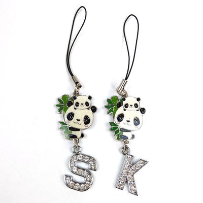 Panda Element Custom Cặp Keychain Cặp Key Ring Kim loại phim hoạt hình