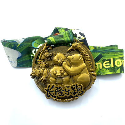 Quả vàng cổ Joyrun Thiết kế động vật Tiền huy chương thi đấu