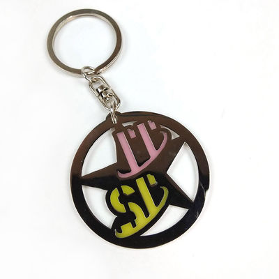 Màu sắc Transparent Lacquer Promotional Keychain Vibrant Twist Cho Thương hiệu